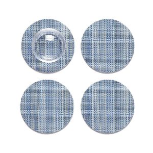 chilewich mini basketweave coasters pack of 4